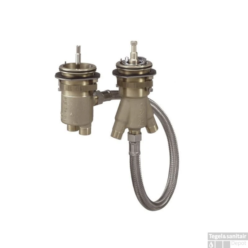 Hansgrohe Universeel Basisgarn.voor 2-gats Badrandcombinatie 3 Hansgrohe Universeel Basisgarn.voor 2-gats Badrandcombinatie