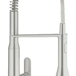 Grohe K7 Medium Keukenkraan Met Kolom En Veer Supersteel