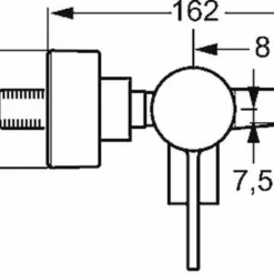 Hansa Loft Badkraan Met Omstel Uitloop 162 Mm. Chroom -Exporteren Badkamer Top Winkel 73737