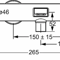 Hansa Loft Badkraan Met Omstel Uitloop 162 Mm. Chroom -Exporteren Badkamer Top Winkel 73738