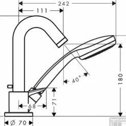 Hansgrohe Logis Afdekset Voor 3-gats Badrandcombinatie Chroom -Exporteren Badkamer Top Winkel 77634