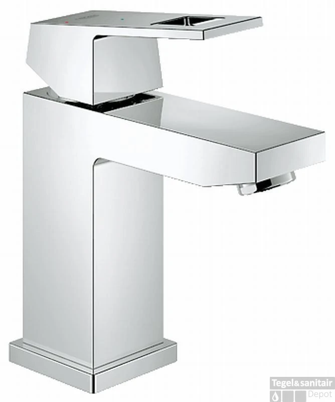 Grohe Eurocube Wastafelkraan Es Zonder Waste Chroom 3 Grohe Eurocube Wastafelkraan Es Zonder Waste Chroom
