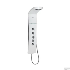 Douchepaneel Sapho Luk 130x25 Cm Thermostatisch Wandgemonteerd Wit