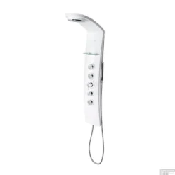 Douchepaneel Sapho Luk 130x25 Cm Thermostatisch Hoekgemonteerd Wit