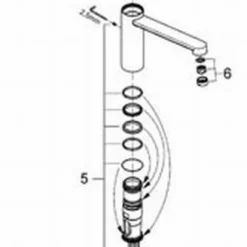 Grohe Eurosmart Cosmopolitan Keukenkraan Medium Supersteel -Exporteren Badkamer Top Winkel 83862