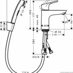 Hansgrohe Focus 100 Bidetkraan Met Waste En Handdouche Chroom -Exporteren Badkamer Top Winkel 84462