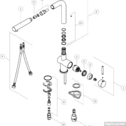 B&w-luxury Carati Keukenkraan Met Uittrekbare Kraanuitloop Inox Look -Exporteren Badkamer Top Winkel 86517
