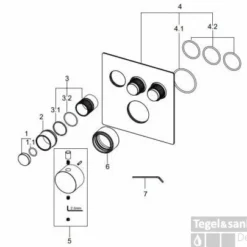 Afbouwdeel Inbouwthermostaat Boss & Wessing Caral Klik Pro 3-weg Mat Zwart -Exporteren Badkamer Top Winkel afbouwdeel inbouwthermostaat bws caral klik pro 3 weg mat zwart tech