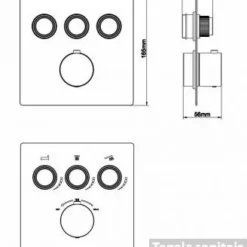 Afbouwdeel Inbouwthermostaat Wiesbaden Caral Klik Pro 3-weg Mat Zwart -Exporteren Badkamer Top Winkel afbouwdeel inbouwthermostaat wiesbaden caral klik pro 3 weg mat zwart tech2