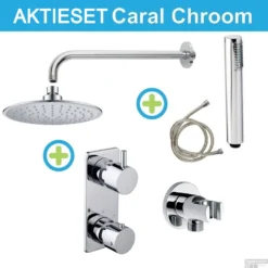 ACTIE Wiesbaden Inbouw Regendouche | Caral | Rechthoek Muuruitloop | Chroom -Exporteren Badkamer Top Winkel aktieset wiesbaden inbouw regendouche caral rechthoek wanduitloop chroom