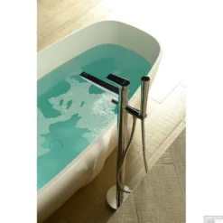 Vrijstaande Badmengkraan Sapho Axamite 99.2 Cm Met Handdouche Chroom -Exporteren Badkamer Top Winkel ax21 vrijstaande badmengkraan sapho axamite 99.2 cm met handdouche chroom 1