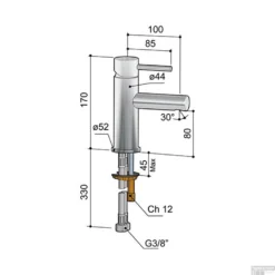 Wastafelmengkraan Hotbath Buddy 1-hendel Recht 17 Cm Geborsteld Nikkel -Exporteren Badkamer Top Winkel b003gn wastafelmengkraan hotbath buddy 1 hendel recht 17 cm geborsteld nikkel tech 1
