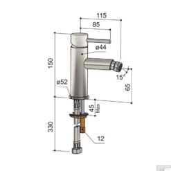 Bidetmengkraan Hotbath Buddy 1-hendel 15 Cm Chroom -Exporteren Badkamer Top Winkel b018cr bidetmengkraan hotbath buddy 1 hendel 15 cm chroom tech