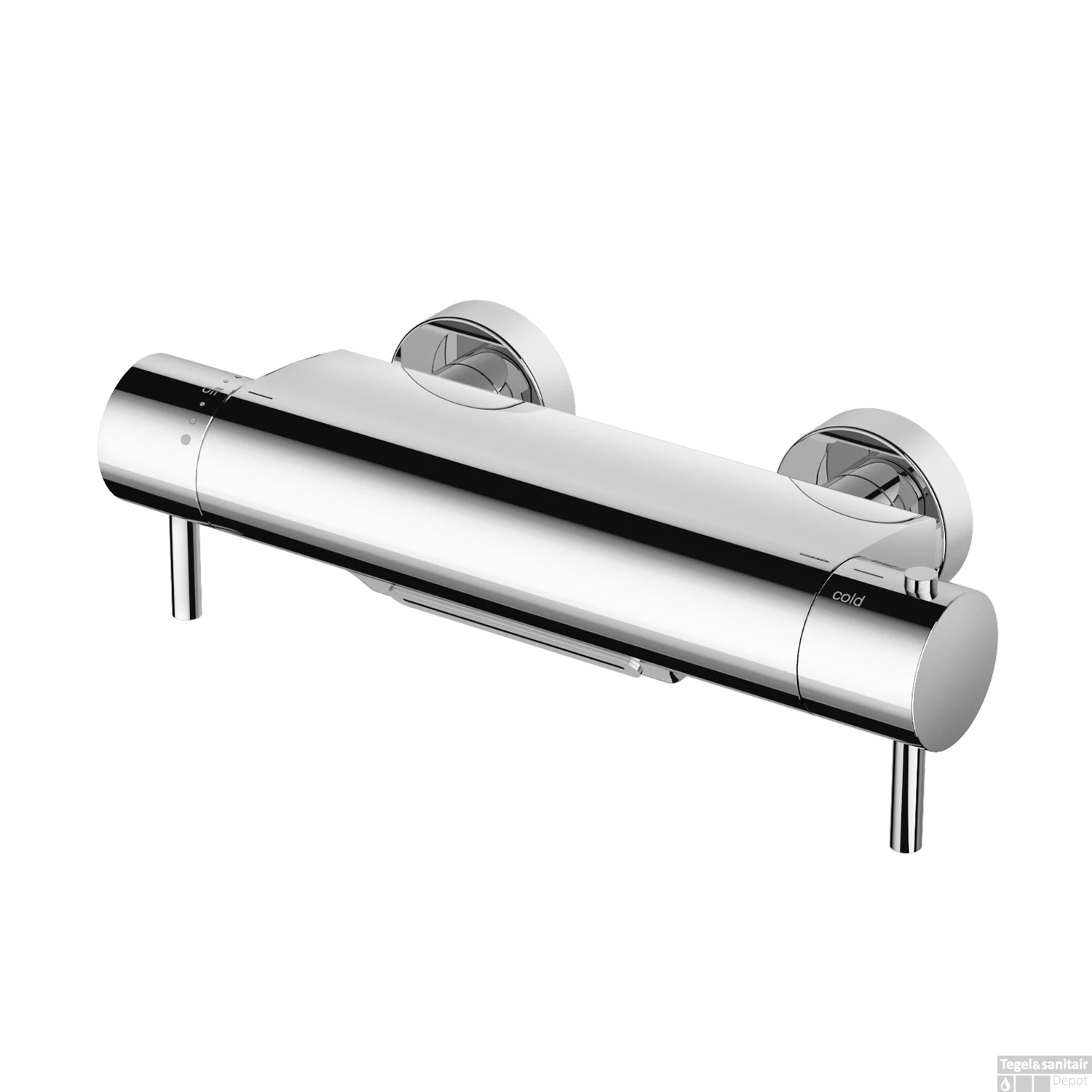 Badkraan Hotbath Cobber Thermostaat Waterval Uitloop Chroom 5 Badkraan Hotbath Cobber Thermostaat Waterval Uitloop Chroom - Afbeelding 3