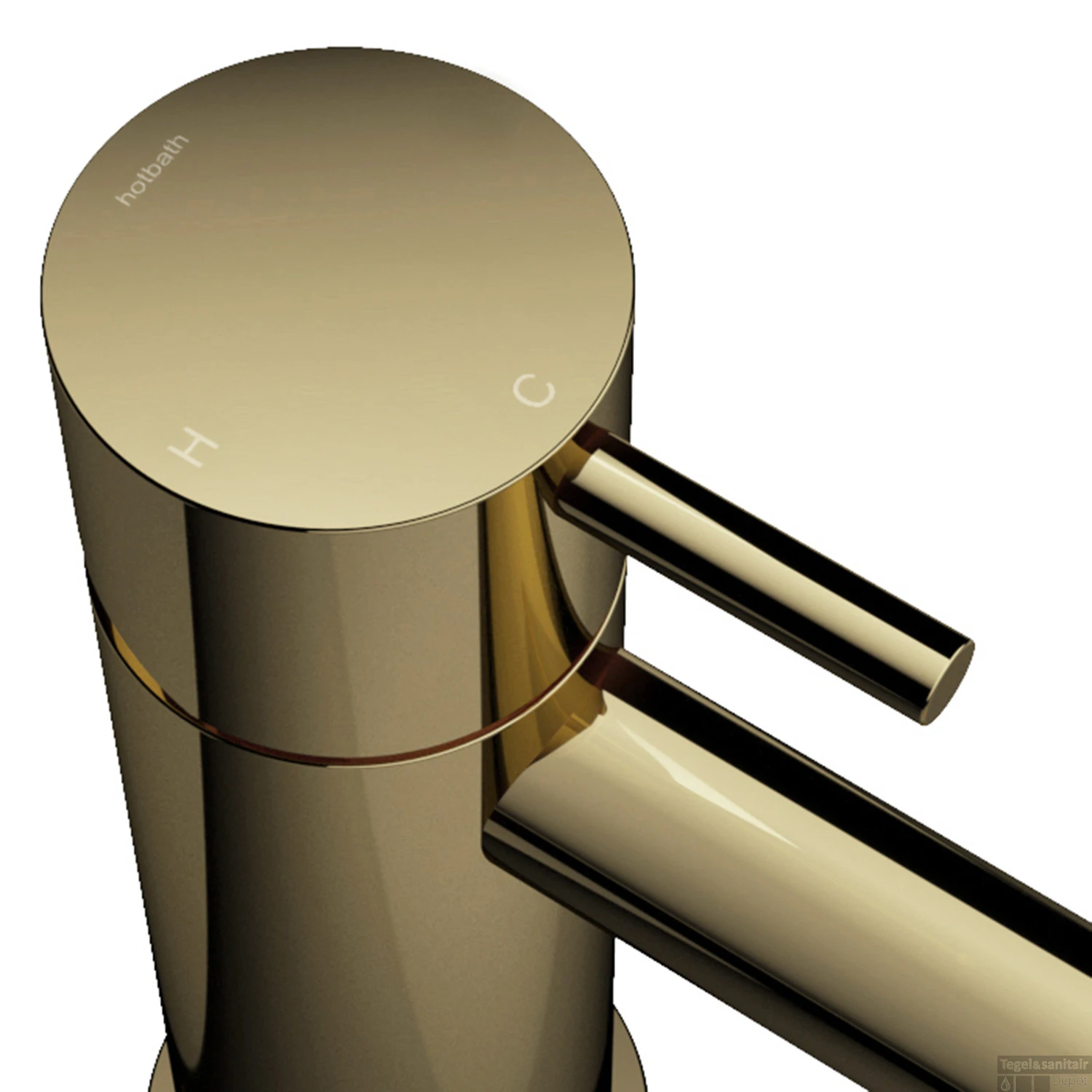 Badkraan Hotbath Cobber Thermostaat Waterval Uitloop Gepolijst Messing PVD 4 Badkraan Hotbath Cobber Thermostaat Waterval Uitloop Gepolijst Messing PVD - Afbeelding 2