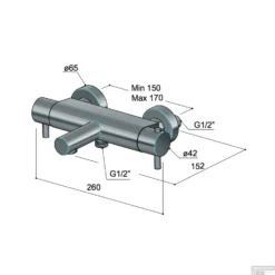 Badthermostaat Hotbath Buddy Opbouw 2-knop 26 Cm Chroom -Exporteren Badkamer Top Winkel b022cr badthermostaat hotbath buddy opbouw 2 knop 26 cm chroom tech