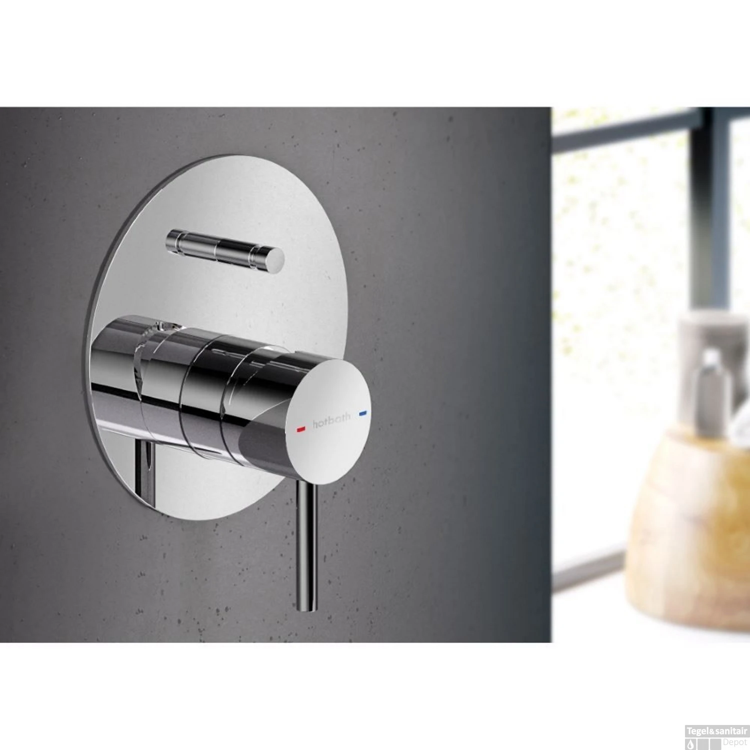 Douche/Badmengkraan Hotbath Buddy Inbouw Omstelrichting Chroom (incl. Inbouwdeel) 4 Douche/Badmengkraan Hotbath Buddy Inbouw Omstelrichting Chroom (incl. Inbouwdeel) - Afbeelding 2