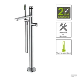 Bad Thermostaatkraan Boss & Wessing Exclusive Vrijstaand Compleet Chroom