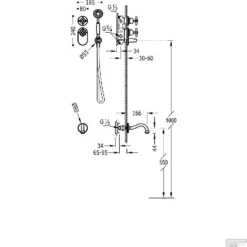 Badkraan Tres Clasic Thermostatisch Inbouw Incl. Handdouche Chroom -Exporteren Badkamer Top Winkel badkraan tres clasic thermostatisch inbouw incl. handdouche chroom tech