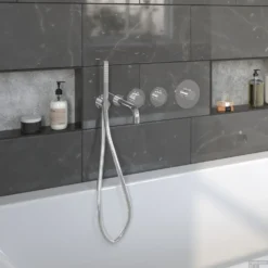 Badkraanset Wiesbaden Dreams Met Inbouwdeel En Baduitloop Chroom