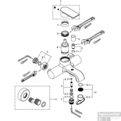 Badmengkraan Limar Met Omstel Chroom -Exporteren Badkamer Top Winkel badmengkraan limar met omstel chroom onderdelen