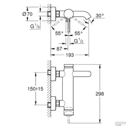 Badmengkraan Grohe Essence New Hard Graphite Geborsteld -Exporteren Badkamer Top Winkel badmengkraan grohe essence new hard graphite geborsteld tech