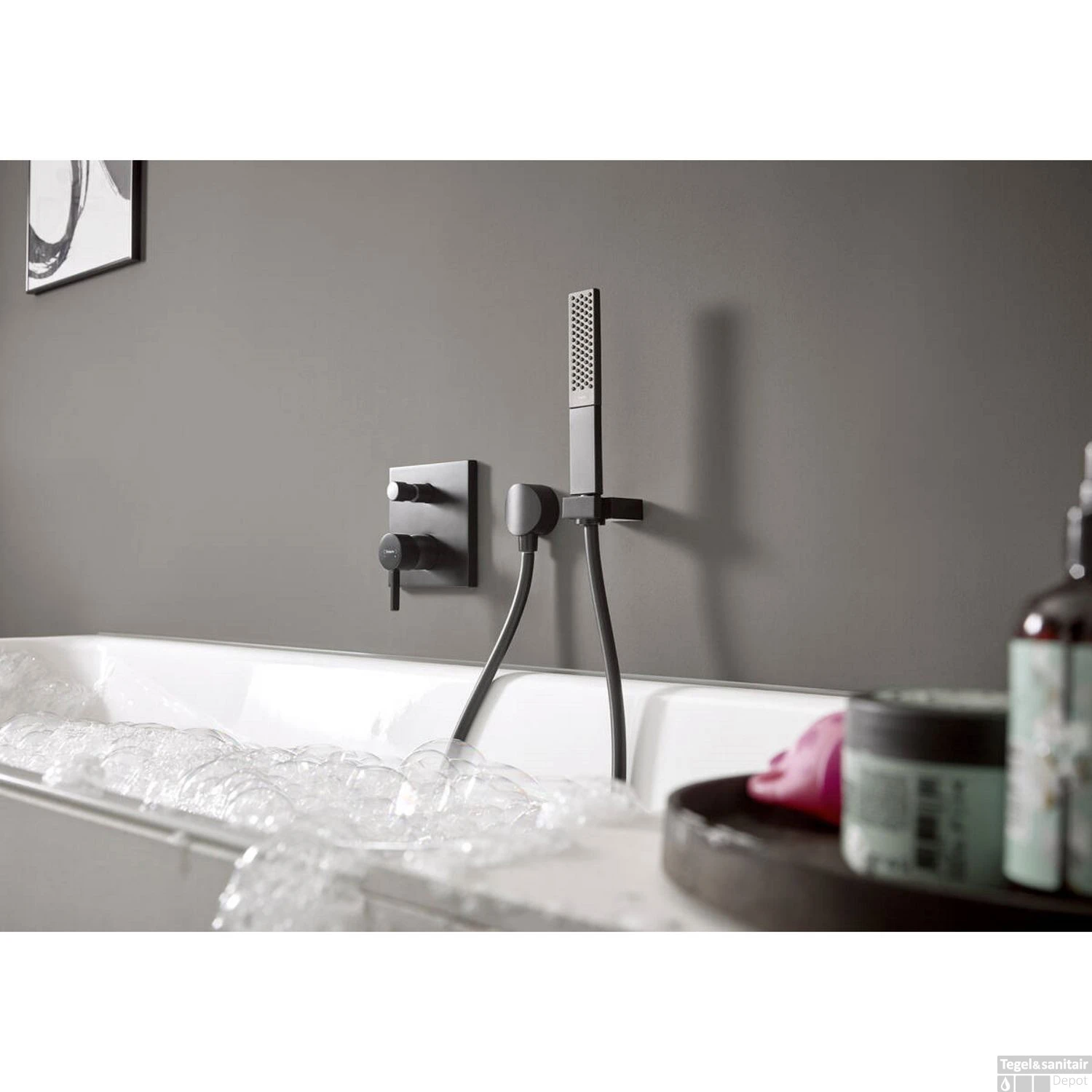 Afbouwdeel Badmengkraan Inbouw Finoris HansGrohe Eengreeps Mat Wit 4 Afbouwdeel Badmengkraan Inbouw Finoris HansGrohe Eengreeps Mat Wit - Afbeelding 2