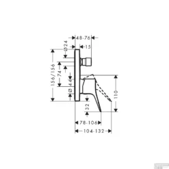 Badmengkraan Inbouw HansGrohe Vivenis Eengreeps Mat Wit -Exporteren Badkamer Top Winkel badmengkraan inbouw hansgrohe vivenis eengreeps tech 2