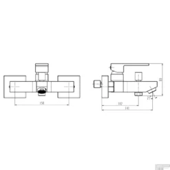 Badmengkraan Schutte Tokyo II Chroom -Exporteren Badkamer Top Winkel badmengkraan schutte tokyo ii chroom tech