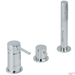 Badrandkraan Herzbach Design New 3-Gats Chroom