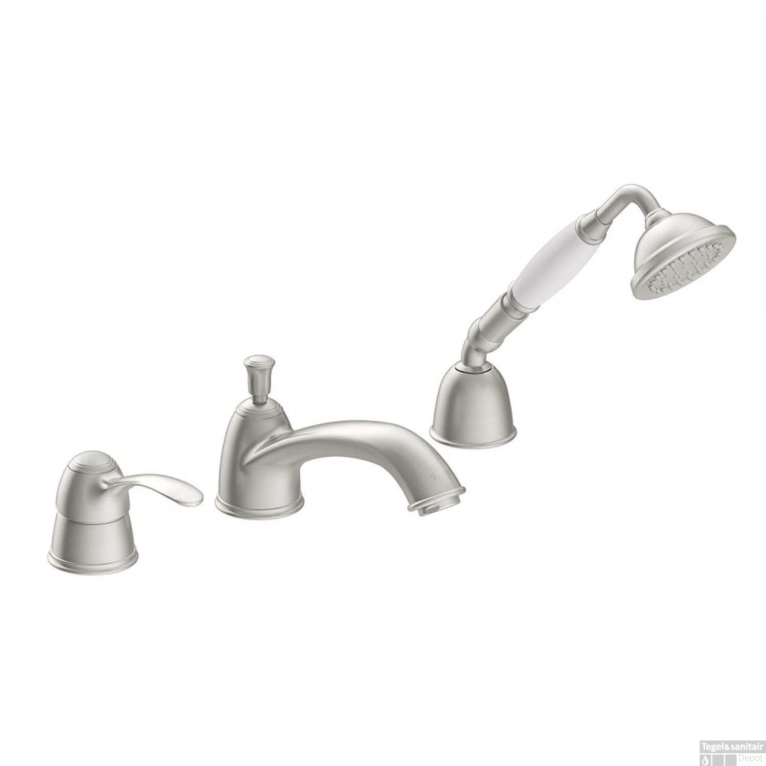 Badrandkraan Tres Clasic Mengkraan Incl. Handdouche RVS 3 Badrandkraan Tres Clasic Mengkraan Incl. Handdouche RVS