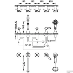 Badrandkraan Tres Clasic Mengkraan Incl. Omstelknop En Handdouche Chroom -Exporteren Badkamer Top Winkel badrandkraan tres clasic mengkraan incl. omstelknop en handdouche chroom tech