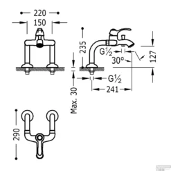Badrandkraan Tres Clasic Mengkraan Opbouw Incl. Handdouche RVS -Exporteren Badkamer Top Winkel badrandkraan tres clasic mengkraan opbouw incl. handdouche rvs tech