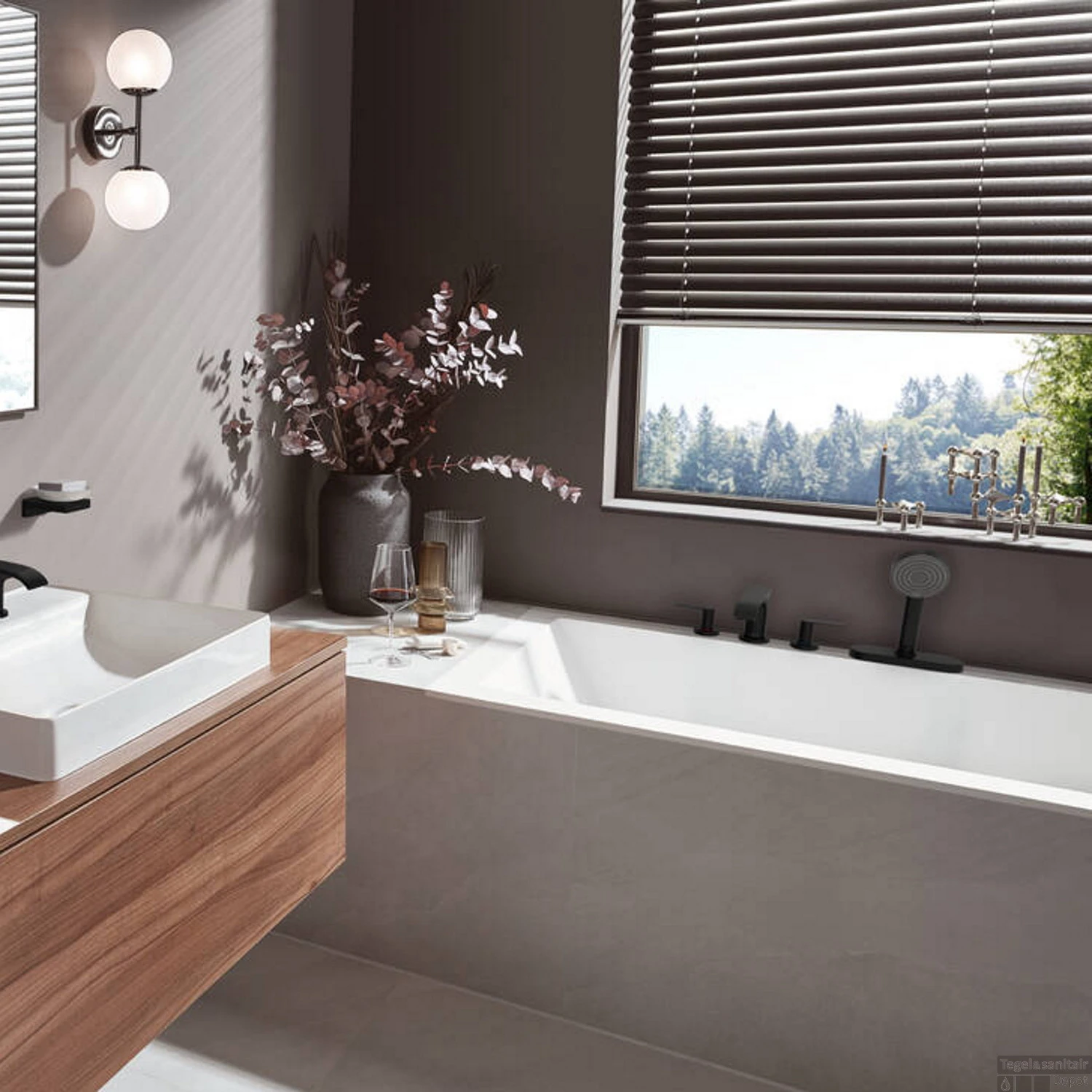 Badrandmengkraan HansGrohe Vivenis 4-Gats Met SBox Mat Zwart 4 Badrandmengkraan HansGrohe Vivenis 4-Gats Met SBox Mat Zwart - Afbeelding 2