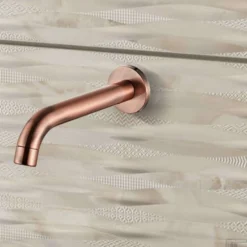 Baduitloop BWS Koper 21 Cm Geborsteld Koper -Exporteren Badkamer Top Winkel baduitloop bws koper 21 cm geborsteld koper