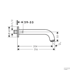 Baduitloop HansGrohe Vernis Blend Mat Zwart 7 Baduitloop HansGrohe Vernis Blend Mat Zwart -Exporteren Badkamer Top Winkel baduitloop hansgrohe vernis blend tech 1