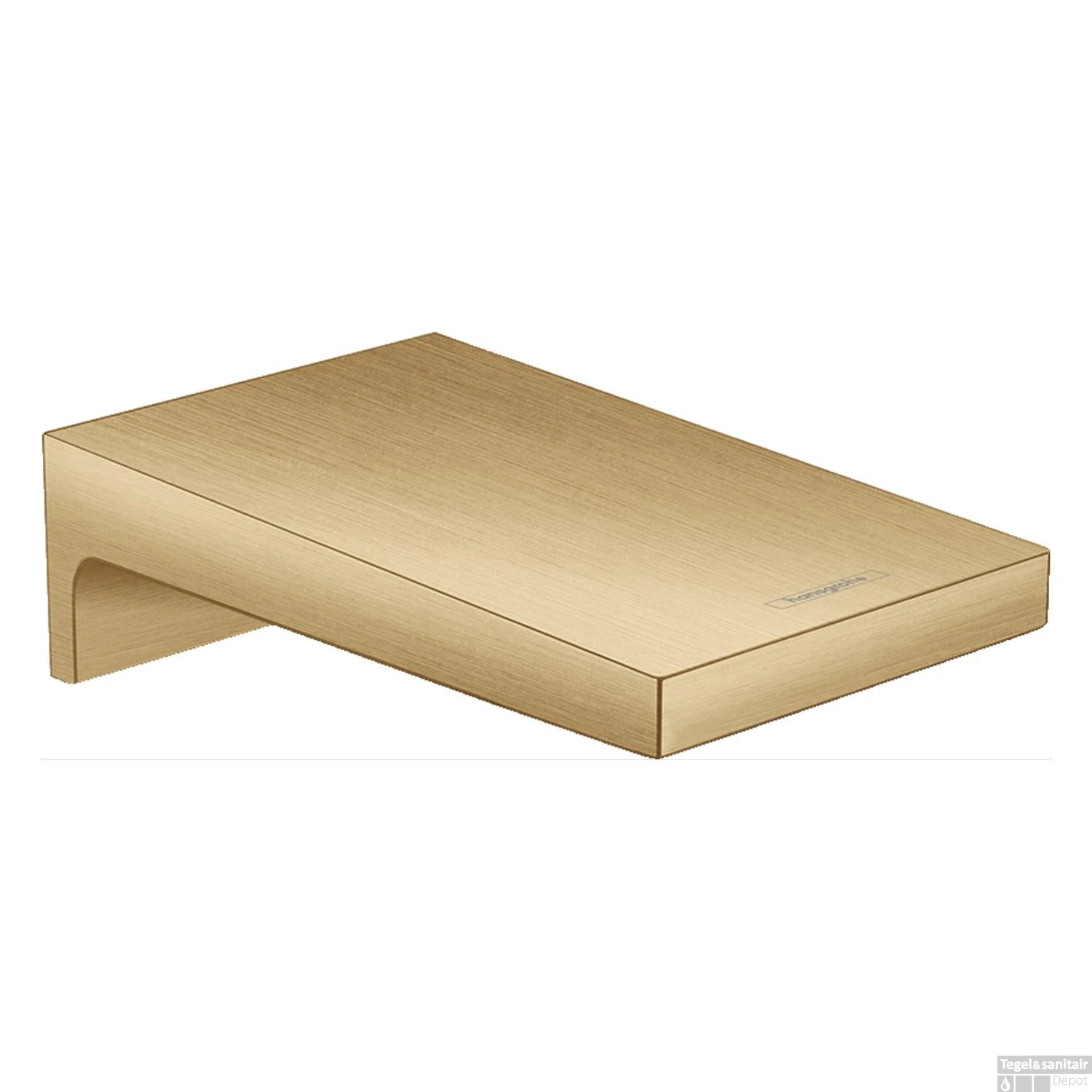 Baduitloop Metropol HansGrohe Watervalstraal 18.5 Cm Geborsteld Brons 3 Baduitloop Metropol HansGrohe Watervalstraal 18.5 Cm Geborsteld Brons