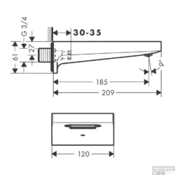 Baduitloop Metropol HansGrohe Watervalstraal 18.5 Cm Geborsteld Brons 9 Baduitloop Metropol HansGrohe Watervalstraal 18.5 Cm Geborsteld Brons -Exporteren Badkamer Top Winkel baduitloop metropol hansgrohe watervalstraal 18.5 cm tech 1