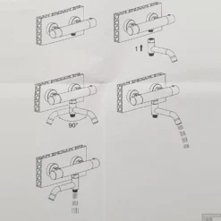 Baduitloop Sanilux Universeel Draaibaar Messing Chroom Rond -Exporteren Badkamer Top Winkel baduitloop sanilux universeel draaibaar messing chroom rond tech1