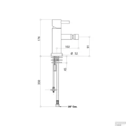 Bidetmengkraan Bongio Squadra Mat Zwart -Exporteren Badkamer Top Winkel bidetmengkraan bongio squadra chroom tech 2