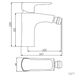 Bidetmengkraan Boss & Wessing Aloni Waterbesparend Chroom -Exporteren Badkamer Top Winkel bidetmengkraan boss wessing aloni waterbesparend chroom tech