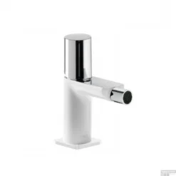 Bidetmengkraan Tres Loft Colors Draaiknop Uitloop Recht 8 Cm Rond Wit Chroom