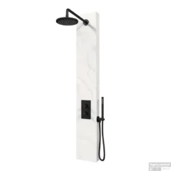 BRAUER Edition Thermostatisch Douchepaneel 2-weg Calacatta Gold 20 Cm SET01 -Exporteren Badkamer Top Winkel brauer black edition thermostatisch shop 1