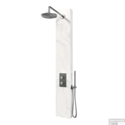 BRAUER Edition Thermostatisch Douchepaneel 2-weg Calacatta Gold 20 Cm SET01 -Exporteren Badkamer Top Winkel brauer brushed edition thermostatisch shop 1