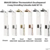 BRAUER Edition Thermostatisch Douchepaneel 2-weg Calacatta Gold 20 Cm SET01 -Exporteren Badkamer Top Winkel brauer edition thermostatisch douchepaneel 2 weg omstelling calacatta gold set 01 1