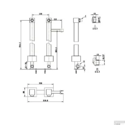 BWS Badkraankoppelingen Universele Vrijstaande Vierkant -Exporteren Badkamer Top Winkel bws badkraankoppelingen universele vrijstaande vierkant tech