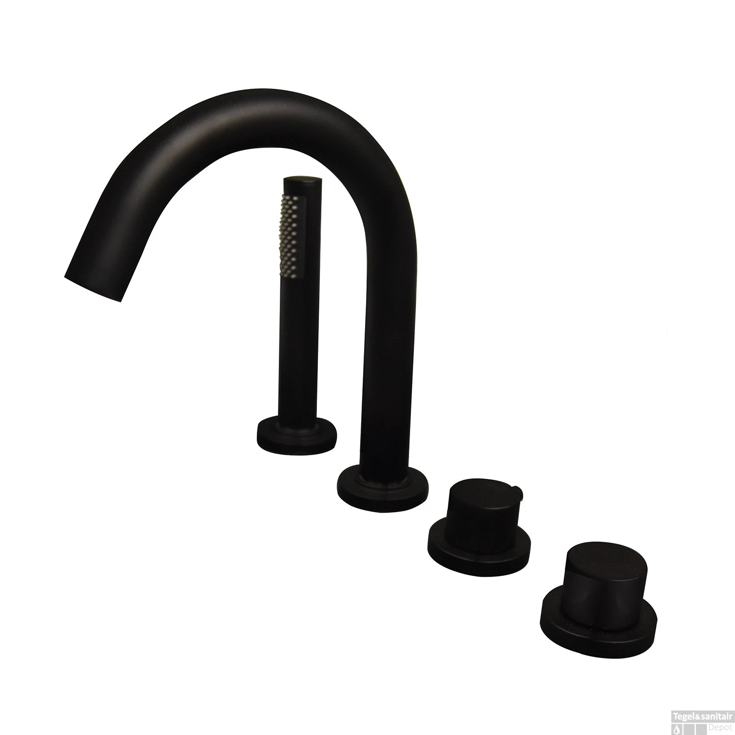 BWS Badrandkraan Cemal 4-gats Thermostatisch Afbouwset Mat Zwart 3 BWS Badrandkraan Cemal 4-gats Thermostatisch Afbouwset Mat Zwart