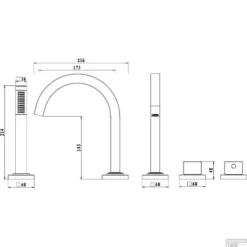 BWS Badrandthermostaat 4Gats Rond Afbouwset Chroom (Exclusief Inbouwdeel) -Exporteren Badkamer Top Winkel bws badrandthermostaat 4gats rond afbouwset chroom tech