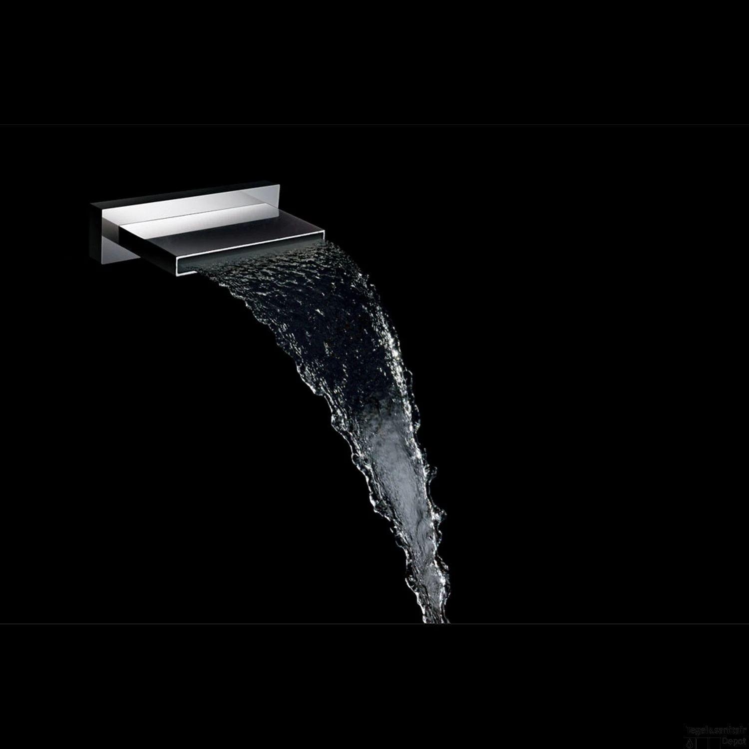 Inbouw Baduitloop Boss & Wessing Ultra Met Waterval Uitloop Chroom