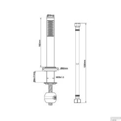 BWS Handdoucheset Badrand Met Slang Chroom -Exporteren Badkamer Top Winkel bws handdoucheset badrand met slang chroom tech